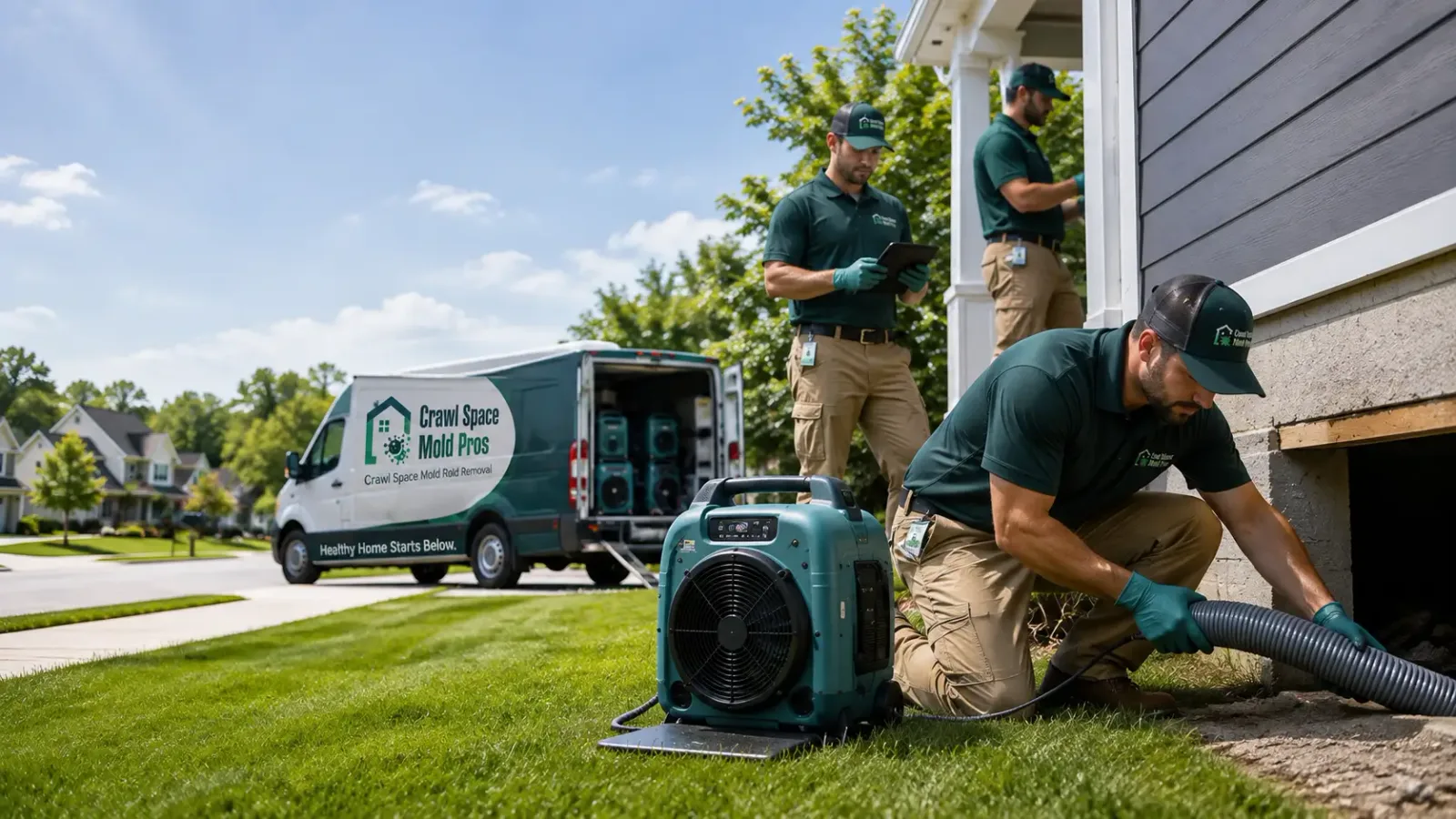 Crawl Space Mold Removal in Des Lacs, ND